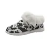 Bottes 2024 Hiver Femmes Mode Chaud Peluche Neige À Lacets Doux Et Mignon Halloween Chaussures En Coton Confortables