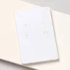 Bolsas de jóias 50 pcs 6x9cm branco colar cartões hoop brincos titular cartão de exibição em branco para pacotes diy suprimentos por atacado