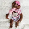 OtardDolls 20 Macaco Reborn Bonecas Handmade Bebê Bonito Com Toque Suave Realista Criança Boneca Para Crianças Aniversário 240223