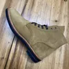 Boots DTW01 Rock Can Roll Size 35-49 Super Quality Handmade Goodyear Welted Genuine Italian Cow Leather Suede Custom Made OK
