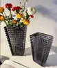 Ciężki i jasny kryształowy wazon wystrój terrarium przezroczyste szklane doniczki na kwiaty dekoracyjne układ kwiatowy
