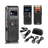 Inspelare Portable Mini Voice Recorder Digital Sound Recorder Buildin 8/16/32G Telefoninspelare 3D Stereo WAV MP3 -spelare med mikrofon