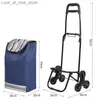 Shopping Carts Vegetable cart family shopping luggage climbing folding handle Q240227