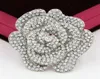 24 pouces grand ton argent Vintage cristaux de diamant broche Rose conception de luxe broches de mariage vente élégante broche de mariage9269430