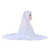 Roupas étnicas Plain Tamanho Grande Muçulmano Hijab Amira Pull On Lenço Islâmico Vender Lenço Ramadan Orar Chapéus Headwear Xale Cabeça Envoltório