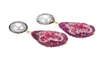 Guaiguai jóias cristal vermelho rosa cz natural branco pérola brincos feitos à mão para mulheres pedras preciosas reais pedra senhora moda jóias1052901