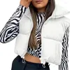 Kvinnors västar Peritang Kvinnor Autumn Winter Vest ärmlösa jackor Waistcoat Varma rockar 2024 Luxury Y2K vadderade puffer Kvinnliga kläder