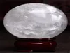 Sfera curativa Decorazione magica Regalo raffinato 860100mm Stand Calcite bianca naturale Sfera di cristallo di quarzo Sfera Gemma curativa pietra3984592