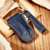 Car Key Leather Case Cover Fob Holder for For Geely Azkarra Tugella FY11 2019 2020 Atlas Pro New Emgrand GS X6 SUV EC7