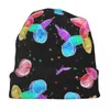 Bérets aquarelle ballon Bonnet chapeaux mignons chiens imprimer tricoté chapeau adulte unisexe Cool élastique Bonnet printemps Kpop motif casquettes