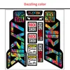 MTB Front Fork Stickers Rockshox Racing Road Bicycle Decals Cycling Diy Waterproof Protect Colorful Film Kit Bike Accessories 240223