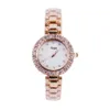 Titta på armband för present med Box New Fashion and Luxury Diamond Watch och Armband Ladies Watch Set