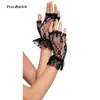 Ostrich Soft Gloves Ladies Short Black Lace Fingerless Gloves Net Goth Gothic Fancy Dress Weddingg tights stockings 201912308