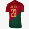 24 25 Portugal enfants B.FERNANDES maillots de football Coupe de l'équipe nationale BRUNO FERNANDES JOAO FELIX RONALDO Bernardo Diogo J. JOAO CANCELO maillot de football Kits chaussette complète