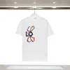 Summer 3D Relief T-shirts män och kvinnor Cotton Tee Letter Solid Kort ärm Runda hals Casual T-shirt Flyword123