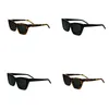 Óculos de sol mulheres designer óculos de sol 276 Mica leopardo impressão praia popular Sonnenbrille na moda olho de gato óculos de designer para homens elegantes PJ020 B4