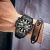 Cheetah Mens Watches Top Luxury Brand Fashion Sport Watch for Men Chronograph Waterproof Quartz Wristwatch Silicone Mane Clock 240220