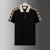 2024 Designer Stripe Polo T-shirts Serpent Polos Bee FloralFull Corps Lettres Mens High Street Fashion Horse Polo T-shirt de luxe # 8866