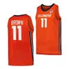 NCAA Custom S-6XL Illinois Fighting Illini College Basketball 0 Terrence Shannon Jr. Maillots 13 Quincy Guerrier 3 Marcus Domask 33 Coleman Hawkins 20 Ty Rodgers Harmon