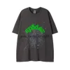 Spider T-shirt Hommes Designer Tshirt Numéro 55555 Étoile Mousse Impression Haute Qualité Pur Coton Rose Vert Femmes T-shirts Tendance Couple Tee Lâche Polyvalent Hommes T-shirt 293