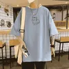 T Shirt Men Cotton Printed Mens Summer Tshirts Oversized Tee Shirts 5XL Casual TShirts Wear Big Size 240219