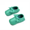 Outdoor Vera pelle colori vivaci scarpe con suola morbida nappa scarpe da bambino mocassini slip on fiocco con nodo scarpe da neonato con taglia 024 mesi