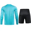 Homens Personalizado Acolchoado Goleiro Futebol Jersey e Shorts Juventude Goalie Vestuário Camisa e Calças Mulheres Aldult Uniforme Keeper Kit 240223