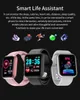 D20 Y68 Esporte Relógios Inteligentes para Homem Mulher Presente 1.44 polegada Digital Smartwatch Fitness Tracker relógio de pulso Pulseira de Pressão Arterial Android ios