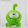 Plush Dolls Popularna gra peryferyjna cięta Plush Toys My Om nom Cartoon Frog nadziewana lalka miękka zabawka dla dzieci prezent dla dzieci Prezent Q240227