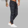 Herenbroeken 2022 Nieuwe Jogger Heren Casual Broek Geruite Broek Mode Streetwear Heren Cargo Broek Fitness Sportscholen Joggingbroek Herenkleding T240227