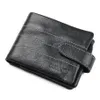 Code 1217 mode hommes portefeuilles en cuir véritable concepteur homme portefeuille court sac à main avec poche à monnaie porte-cartes de haute qualité 294A