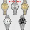 Rörelse Watch For Womens Datejust Designer Watches High Quality 36/41mm Orologio 28/31mm rostfritt stålband 126300 2813 Vintage Watch for Man XB03 B4