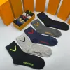 2024 Mens socks Designer Women High Quality Cotton All match classic Ankle Letter Breathable black and white Football basketball Sports Sock Wholesale Uniform size