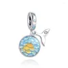 Loose Gemstones 925 Sterling Silver Ocean Mermaid Conch Charm Fit Original Pendant Bracelet Making DIY Fashion Jewelry For Women