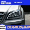 Bilstyling Front Lamp för Mercedes Benz W164 ML350 ML500 LED-strålkastarenhet 05-08 Dagsljus Ljus Streamer Turn Signal