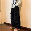 Funeq Y2K Mens Cargo Pants Multi Pocket Hiphop kombinezon High Street Safari Style Style Spodery Summer Streetwear 24A562 240227