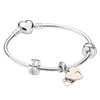 Pandoras Armband Designer Damen Original Qualität Charm Armbänder S925 Silber Luxus Perlen Rosa Herz Modeschmuck Damen Geschenk