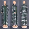 Roupas étnicas Mulheres Muçulmanas Kimono Abaya Africano 2024 Imprimir Cardigan Robe Islam 2 peças Define Femme Morroca Kaftan Long Maxi Dress