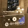 Jóias 2021 moda personalização personalizada código spotify acrílico placa de música álbum capa estilo foto pessoal placa spotify vidro