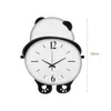Zegar ścienny drewniany zegar panda dekoracje artysty