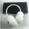 Ear muffs clássico inverno earmuffs feminino coelho velo marca moda designer quente p entrega gota dhorq