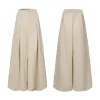 Pants Woman Spring Trousers ZANZEA 2023 Fashion Wide Leg Pants Casual High Elastic Waist Long Pantalon Palazzo Female Culottes Turnip