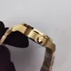 24 colores Relojes para hombre Todo aspecto dorado Reloj de pulsera con movimiento de cuarzo Dos manecillas de reloj Reloj para caballero Todo acero 42 mm