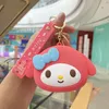Zero Wallet Keychain Kawaii Kuromi Cinnamoroll Silicone Coin Purse Anime Cartoon My Melody Cute Pendant Gifts