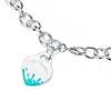 t Family Necklace Womens Long Thick Chain Fashion High Jewelry Heart-shaped Pendant