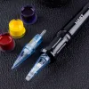 Kits Dragonhawk Mast Hand Poke Tattoo DIY Gereedschap Handgemaakte Tattoo Pen voor Cartridge Naalden Tattoo Accessoires