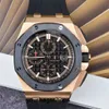 APF Factory Athleisure Relógio de pulso AP Relógio de pulso masculino Royal Oak Offshore 18K Rose Gold Relógio de segunda mão RO.OO.A002CA.02