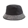 Projektant Women Bucket Hats wakacyjny Słońce Hat Mens Męskie Diamond Inkrustowane szerokie czapki Brim Hats