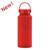 sports Water Bottles large capacity 1L Stainless Steel Powder Coated Water Bottle Leak-Proof Metal Sports Flask Durable Colorful Sports Bottle Multiple Colors