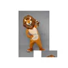Mascot Halloween Adt Lion Costumes Cartoon Character Women Men Dress Carnival Unisex Drop Delivery Apparel Dhzlg